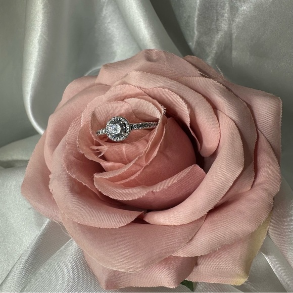 Pandora Classic Elegance Halo Ring – Sterling Silver 925 with Clear CZ – Size 50 - Picture 3 of 14